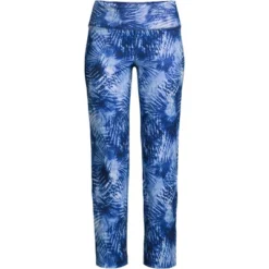 Lands' End Lands' End Women's Tall Active Crop Yoga Pants -Modish Ink Sales GUEST 64dbc3d0 7122 47c3 b195 aed1ae8ef021