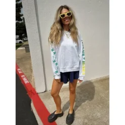 Women's Ascot + Hart Graphic Pull On Shorts - Blue -Modish Ink Sales GUEST 64e7e773 5ecd 4d7e b814 6592679a5dba