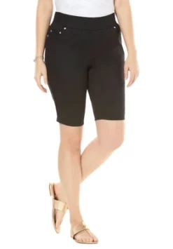 Jessica London Women’s Plus Size Comfort Waist Short -Modish Ink Sales GUEST 67b15f76 9bc7 4cb6 a537 d8411be9ce3b