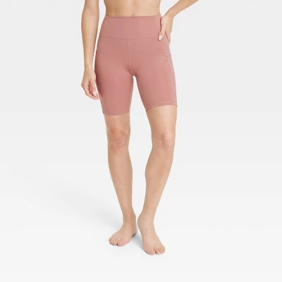 Women's Brushed Sculpt Pocketed Bike Shorts 8" - All In Motion™ 7 Women's Brushed Sculpt Pocketed Bike Shorts 8" - All In Motion™ - Image 5
