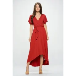 WEST K Women's Georgia Faux Wrap Dress With High-Low Hem And Tie Waist -Modish Ink Sales GUEST 68f98831 64b9 4b18 aec8 38b19be3d39e