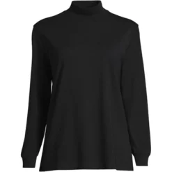 Lands' End Women's Plus Size Long Sleeve Super T Mock -Modish Ink Sales GUEST 6a082a70 879b 4b4f 85af bbf9b4be9c12