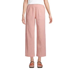 Lands' End Women's High Rise Pull On Elastic Waist Wide Leg Crinkle Knit Crop Pants 9 Lands' End Women's High Rise Pull On Elastic Waist Wide Leg Crinkle Knit Crop Pants -Modish Ink Sales GUEST 6bf59eb7 5337 44b7 a175 0ba8f1fc5154