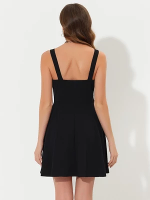 Allegra K Women's Costume Gothic Steampunk Lace Up Mini Sleeveless Cami Dress 4 Allegra K Women's Costume Gothic Steampunk Lace Up Mini Sleeveless Cami Dress - Image 2