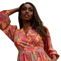 Rebdolls Women's Yesenia Puff Sleeve Maxi Dress -Modish Ink Sales GUEST 70747c0f 9110 469a 8b6d f5298e4c0f46