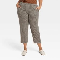 Women's High-Rise Regular Fit Tapered Ankle Knit Pants - A New Day™ -Modish Ink Sales GUEST 7124b64c 2f8d 4bad a50a 317c1fd6f67b