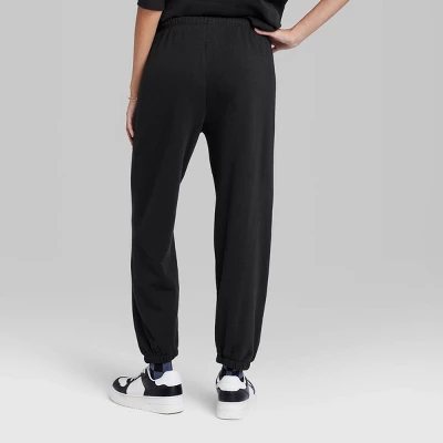 Women's Ascot + Hart Fleece Heart Graphic Joggers - Black 4 Women's Ascot + Hart Fleece Heart Graphic Joggers - Black - Image 2