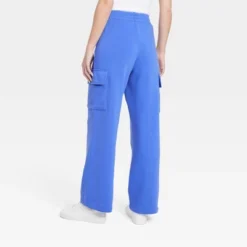 Women's Cargo Graphic Pants - Blue