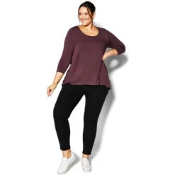 Women's Plus Size Pull On Ponte Pant Black - Petite | AVENUE -Modish Ink Sales GUEST 73bdf3a0 02dc 477c a43a 548fe16d6594