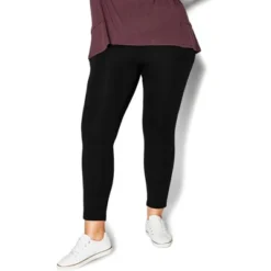 Women's Plus Size Pull On Ponte Pant Black - Petite | AVENUE -Modish Ink Sales GUEST 761355aa e397 4b72 b961 77705374874d