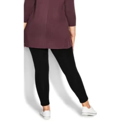 Women's Plus Size Pull On Ponte Pant Black - Petite | AVENUE -Modish Ink Sales GUEST 77982392 6c74 470b bca5 6b75d61b1d0a