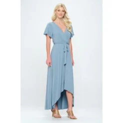 WEST K Women's Georgia Faux Wrap Dress With High-Low Hem And Tie Waist -Modish Ink Sales GUEST 77c07e96 e470 449e 9356 fb883fa56123