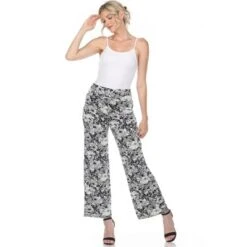 Women's Floral Paisley Wide Leg Palazzo Pants - White Mark -Modish Ink Sales GUEST 7dfe25b8 9274 4bc9 86e2 98d6fed7e172