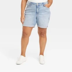 Women's High-Waisted Bermuda Jean Shorts - Ava & Viv™ -Modish Ink Sales GUEST 7ec20ecd 2146 413c b989 de81e9ebf709