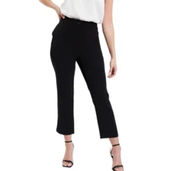 June + Vie By Roaman's Women’s Plus Size June Fit Corner Office Pants