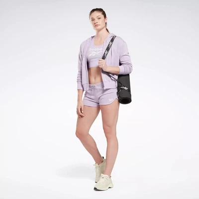 Reebok Identity French Terry Shorts Womens Athletic Shorts 3 Reebok Identity French Terry Shorts Womens Athletic Shorts