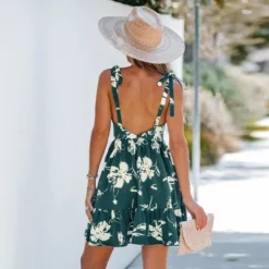 Women's Floral Tie Strap Mini Dress - Cupshe -Modish Ink Sales GUEST 81013f55 d3a1 4a5b abc6 67d101f7d239