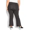 Women's Plus Size Pima Bootleg Legging Charcoal - Petite | AVENUE LEISURE