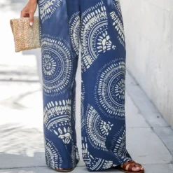 Women's Ornate Print High Waist Pants - Cupshe -Modish Ink Sales GUEST 81f2aa5b efaa 4b15 9d37 b4268f3f52eb