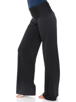 Women's Solid Printed Palazzo Pants - White Mark