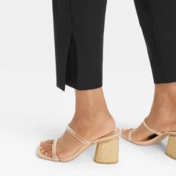 Women's Mid-Rise Slim Straight Fit Side Split Trousers - A New Day™ -Modish Ink Sales GUEST 84f81f7d 1d7c 43dc 8964 a8aa95f9f67f