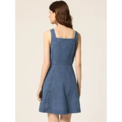 Allegra K Women's Sleeveless Square Neck Button Down Flared Casual Mini Denim Dress 9 Allegra K Women's Sleeveless Square Neck Button Down Flared Casual Mini Denim Dress -Modish Ink Sales GUEST 89a361ee 89b7 4ccd 9eae d37686276e16