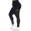Plus Size High-Waist Mesh Fitness Leggings - White Mark -Modish Ink Sales GUEST 8a7d14a1 90c4 41d4 9868 334aba20b5a9