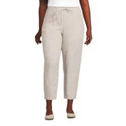 Lands' End Women's High Rise Pull On Tie Waist Linen Crop Pants 13 Lands' End Women's High Rise Pull On Tie Waist Linen Crop Pants -Modish Ink Sales GUEST 8ae7d6de 94c3 492a 8f94 a09740bdecd5