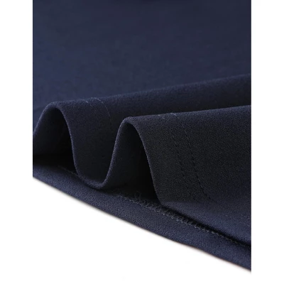 Allegra K Women's Elegant Business Round Neck Belted Cap Sleeve Work Sheath Dresses 6 Allegra K Women's Elegant Business Round Neck Belted Cap Sleeve Work Sheath Dresses - Image 4