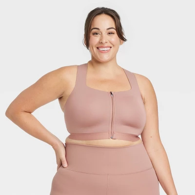 Women's High Support Sculpt Zip-Front Sports Bra - All In Motion™ 6 Women's High Support Sculpt Zip-Front Sports Bra - All In Motion™ - Image 4