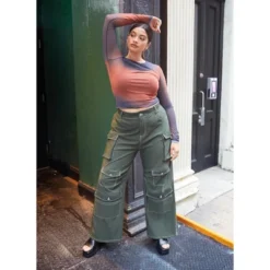 Rebdolls Women's Jaida Wide Leg Cargo Pants -Modish Ink Sales GUEST 91ba8284 01e4 4a5c aeb3 dae046b94704