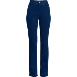 Lands' End Women's High Rise Straight Leg Corduroy Pants -Modish Ink Sales GUEST 941d903e 9cdb 445e b6cd 730b97646e5b