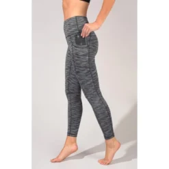 90 Degree By Reflex - Women's High Waist Space Dye 7/8 Ankle Leggings With Side Pockets -Modish Ink Sales GUEST 94726e38 b065 47c7 b1dd c395691ff7e1