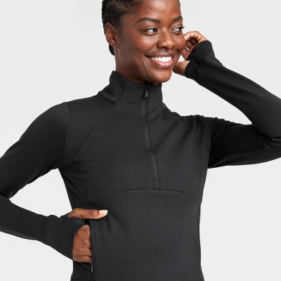 Women's 1/2 Zip Jacket - All In Motion™ 6 Women's 1/2 Zip Jacket - All In Motion™ - Image 4