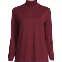 Lands' End Women's Plus Size Long Sleeve Super T Mock -Modish Ink Sales GUEST 98ec0cf4 0431 422e bfbc 2849fafbbef9
