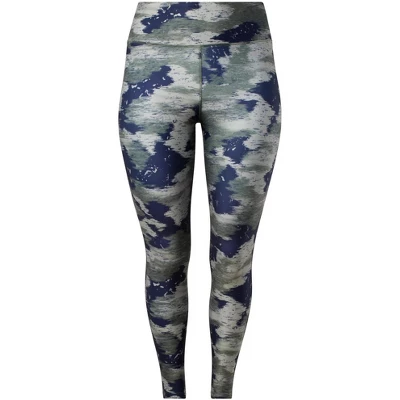 Reebok Workout Ready Camo Print Tights (Plus Size) Womens Athletic Leggings 9 Reebok Workout Ready Camo Print Tights (Plus Size) Womens Athletic Leggings - Image 7