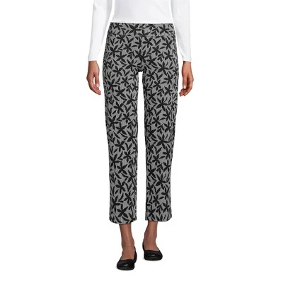 Lands' End Women's Starfish Mid Rise Elastic Waist Pull On Crop Pants 8 Lands' End Women's Starfish Mid Rise Elastic Waist Pull On Crop Pants - Image 6
