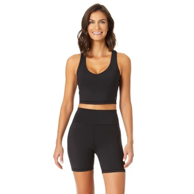 Anne Cole Active - V Neck Crop Top 4 Anne Cole Active - V Neck Crop Top - Image 2