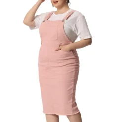 Agnes Orinda Women's Plus Size Bodycon Back Vent Raw Hem Denim Midi Overall Dresses -Modish Ink Sales GUEST 9ce2af60 4bac 4127 a34e 8653b5dd24a2