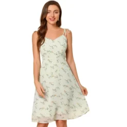 Allegra K Women's Summer Spaghetti Strap Smocked Floral Aline Sundress -Modish Ink Sales GUEST a47d7cd7 114b 47e9 8f2e bc7cd10d6319