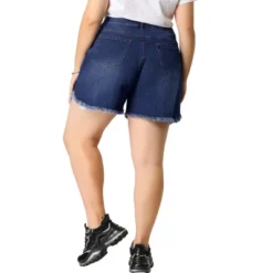 Agnes Orinda Women's Plus Size Denim Shorts Ripped Stretched Distressed Jean Shorts -Modish Ink Sales GUEST a66738c8 c389 4a9a ab52 601703570a45