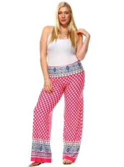 Women's Plus Size Border Printed Palazzo Pants - White Mark 13 Women's Plus Size Border Printed Palazzo Pants - White Mark -Modish Ink Sales GUEST a6719253 8fae 453b 9068 068b4f4bb4ea