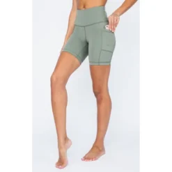 Yogalicious Womens Lux Polygiene Tribeca High Waist 7" Short With Side Pockets -Modish Ink Sales GUEST a6969681 d919 41c4 98fb 28fddb946967