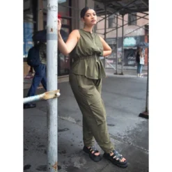 Rebdolls Women's Dylann Nylon Cargo Joggers -Modish Ink Sales GUEST a855017c c3c4 4d17 bc14 8033661eb755