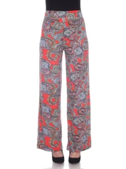 Women's Paisley Printed Palazzo Pants - White Mark 21 Women's Paisley Printed Palazzo Pants - White Mark -Modish Ink Sales GUEST a96e2540 3b3d 4c45 bef9 9496b5b6ab98