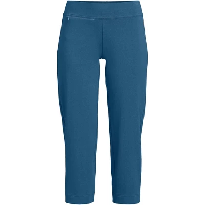 Lands' End Women's Starfish Mid Rise Elastic Waist Pull On Crop Pants 12 Lands' End Women's Starfish Mid Rise Elastic Waist Pull On Crop Pants - Image 10