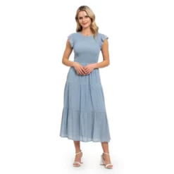 August Sky Women`s Smocked Tiered Dress -Modish Ink Sales GUEST ab69e404 74d1 471c bf1e 3e119a51cb9c