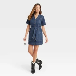 Women's Short Sleeve Utility Dress - Knox Rose™ -Modish Ink Sales GUEST ace50483 6481 4575 bc85 95363cc86db8