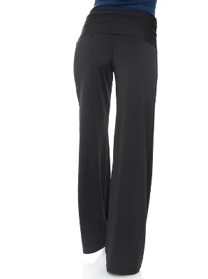 Women's Solid Printed Palazzo Pants - White Mark 4 Women's Solid Printed Palazzo Pants - White Mark - Image 2