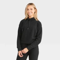 Wander By Hottotties Women's Diane Zig Zag Mock Neck Athletic Top - Black -Modish Ink Sales GUEST b4f75fc9 5d57 499d 96e0 026789e9c0aa